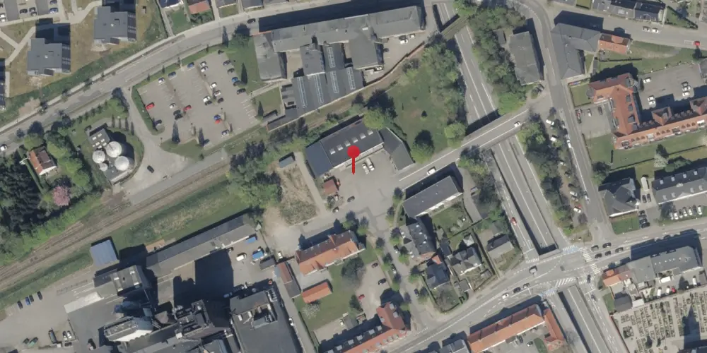 Historisk kort over Haderslev Vestbanegård Historisk kort over Haderslev Vestbanegård