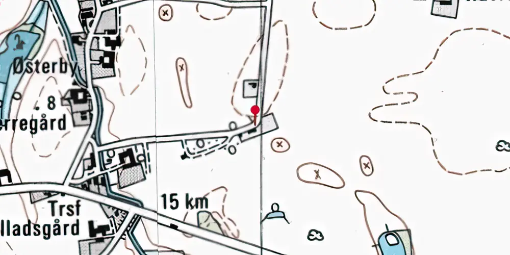 Historisk kort over Svinsbjerg Station