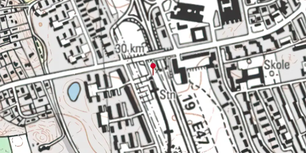 Historisk kort over Nærum Station