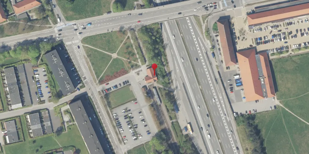 Historisk kort over Nærum Station