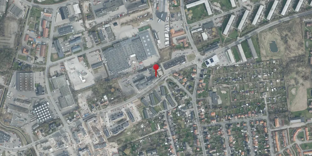 Historisk kort over Slagelse Station [1856-1892]