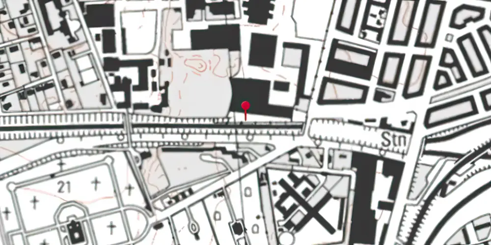 Historisk kort over Carlsberg S-togstrinbræt Historisk kort over Carlsberg S-togstrinbræt