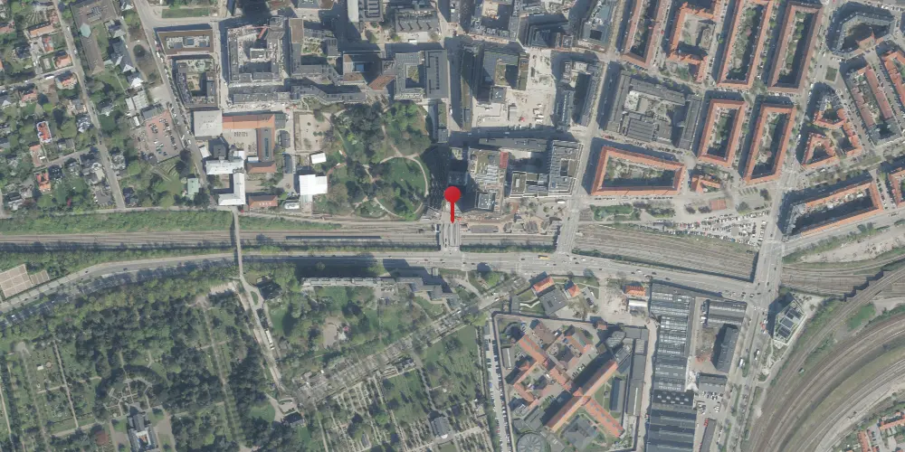 Historisk kort over Carlsberg S-togstrinbræt Historisk kort over Carlsberg S-togstrinbræt