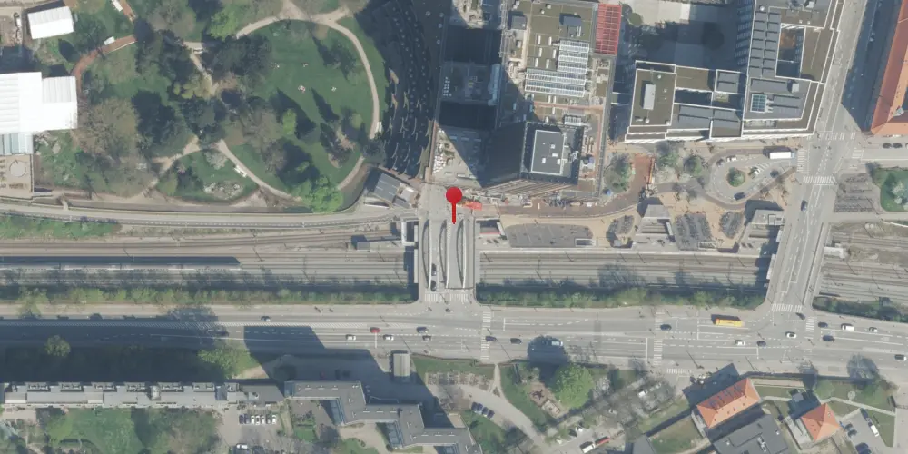 Historisk kort over Carlsberg S-togstrinbræt Historisk kort over Carlsberg S-togstrinbræt