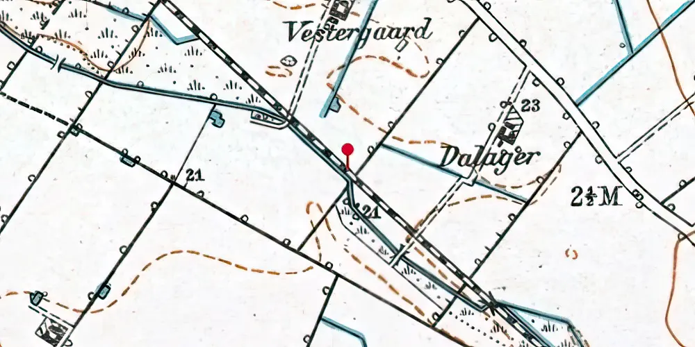 Historisk kort over Raaby Trinbræt Historisk kort over Raaby Trinbræt