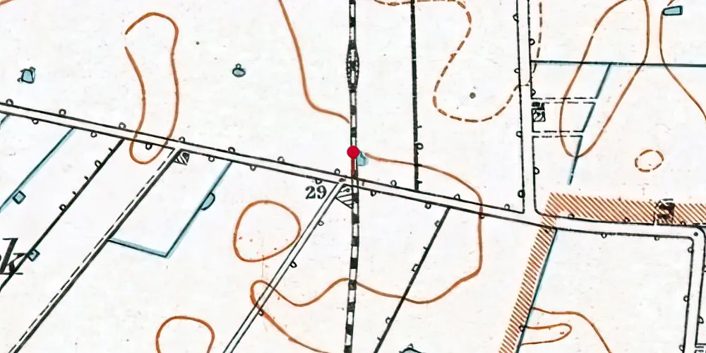 Historisk kort over Storemark Trinbræt