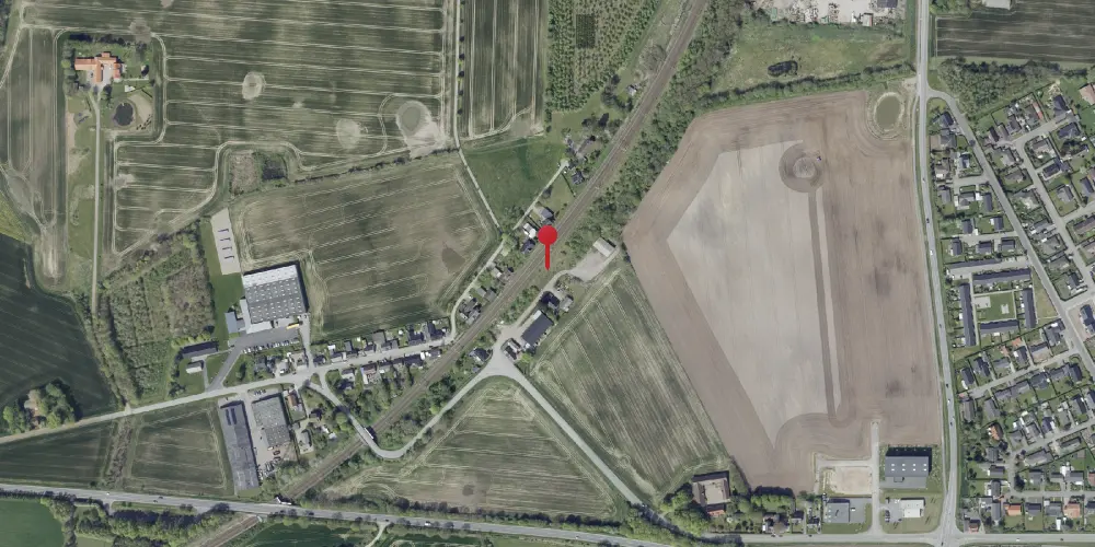 Historisk kort over Daugård Station Historisk kort over Daugård Station