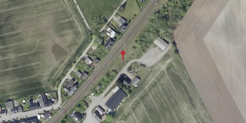 Historisk kort over Daugård Station Historisk kort over Daugård Station