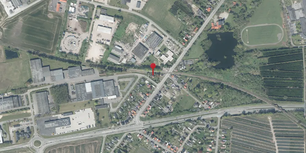 Historisk kort over Nagelsti Forgreningsstation