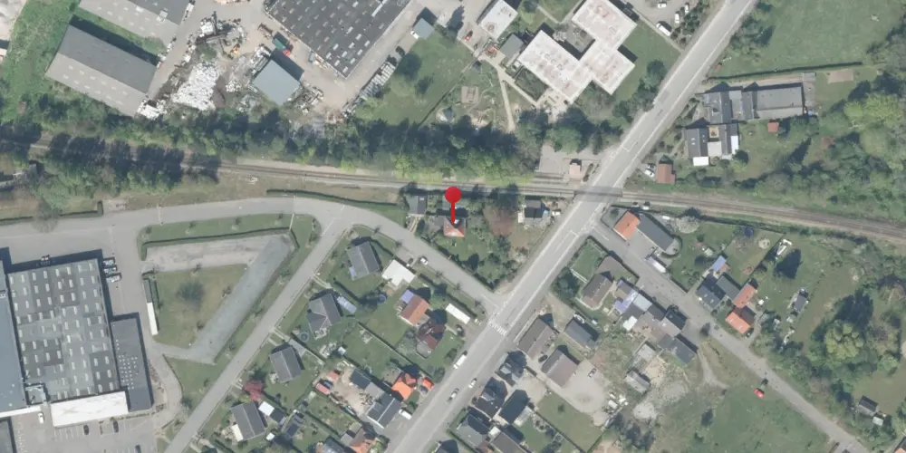 Historisk kort over Nagelsti Forgreningsstation