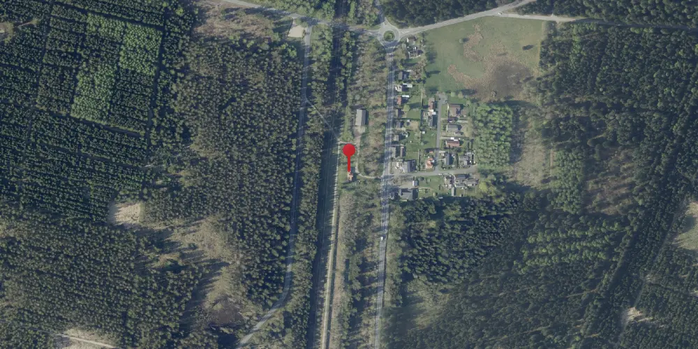 Historisk kort over Hjøllund Billetsalgssted med Sidespor Historisk kort over Hjøllund Billetsalgssted med Sidespor