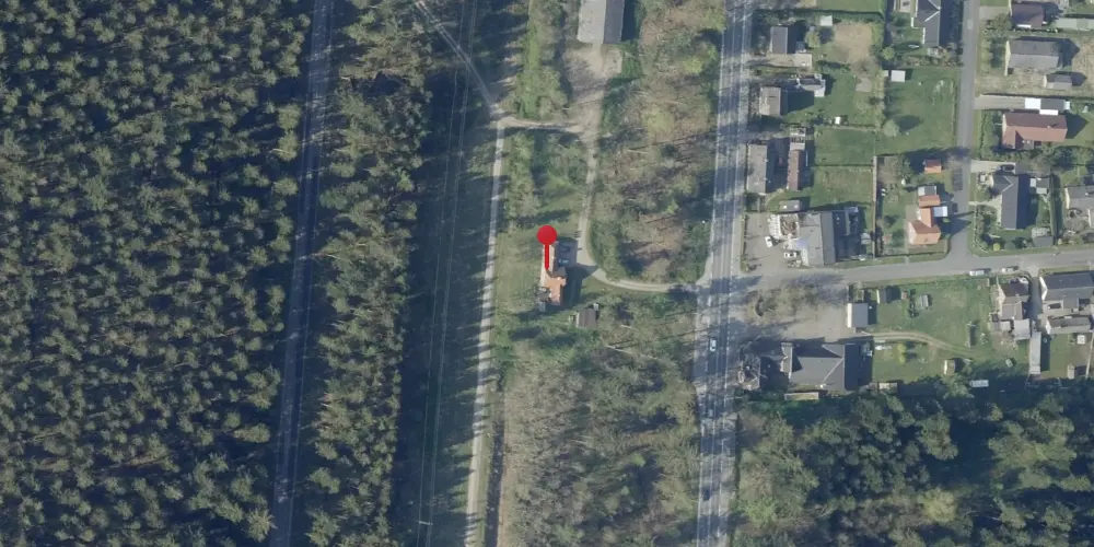 Historisk kort over Hjøllund Billetsalgssted med Sidespor Historisk kort over Hjøllund Billetsalgssted med Sidespor