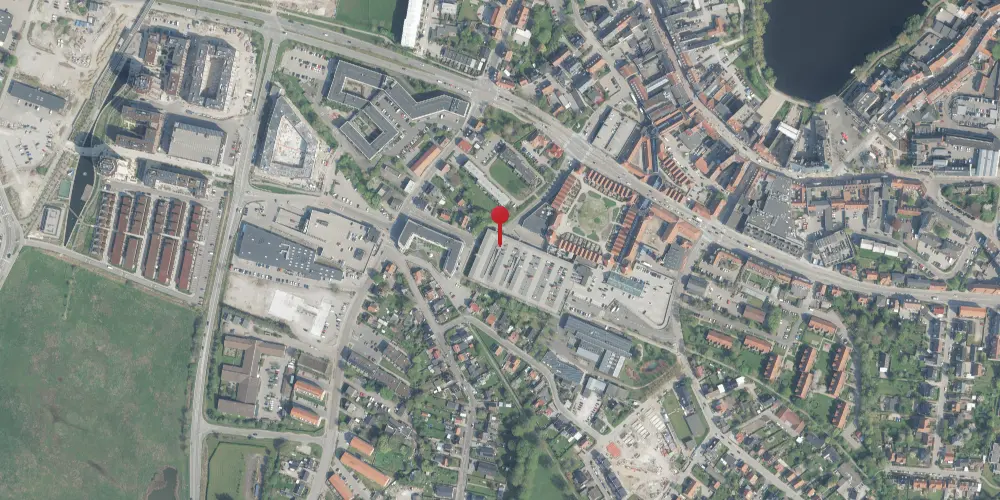 Historisk kort over Hillerød Lokal Station