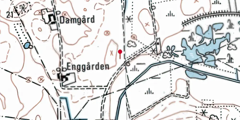 Historisk kort over Borup Trinbræt med Sidespor Historisk kort over Borup Trinbræt med Sidespor
