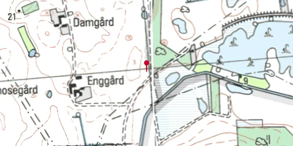 Historisk kort over Borup Trinbræt med Sidespor Historisk kort over Borup Trinbræt med Sidespor