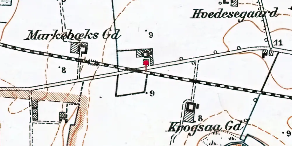Historisk kort over Strølille Trinbræt Historisk kort over Strølille Trinbræt