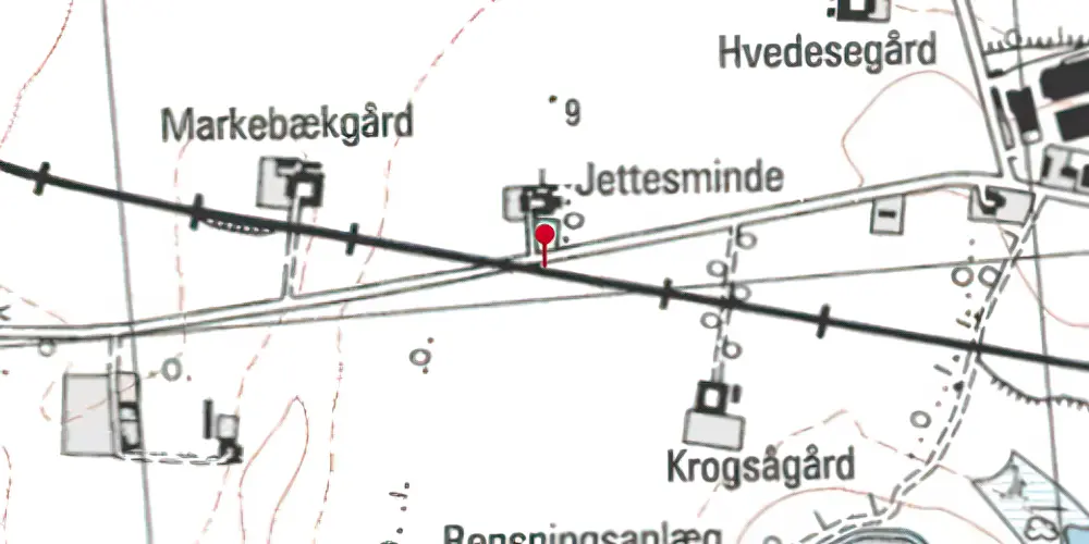 Historisk kort over Strølille Trinbræt Historisk kort over Strølille Trinbræt