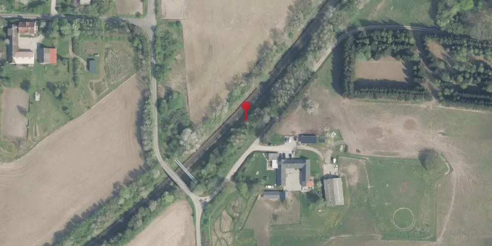 Historisk kort over Store Hestehave Trinbræt