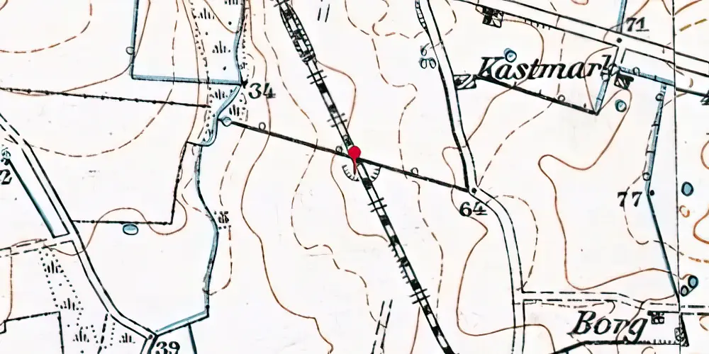 Historisk kort over Houmaa Trinbræt Historisk kort over Houmaa Trinbræt