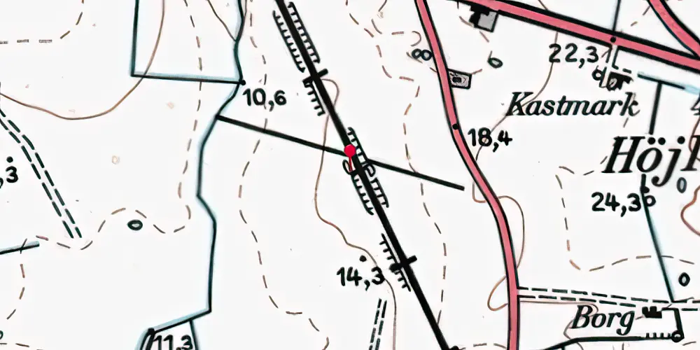 Historisk kort over Houmaa Trinbræt Historisk kort over Houmaa Trinbræt
