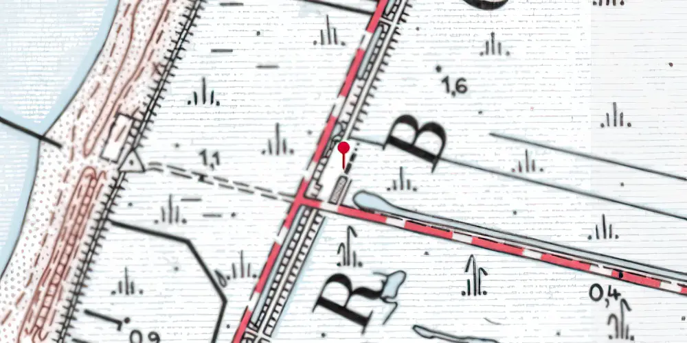 Historisk kort over Knopper Station