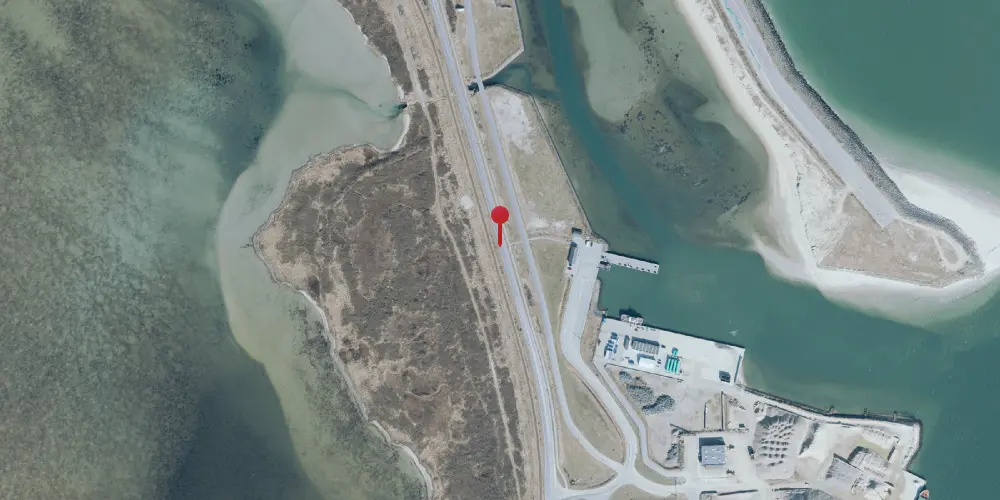 Historisk kort over Thyborøn Færge Trinbræt Historisk kort over Thyborøn Færge Trinbræt