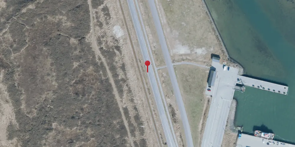 Historisk kort over Thyborøn Færge Trinbræt Historisk kort over Thyborøn Færge Trinbræt