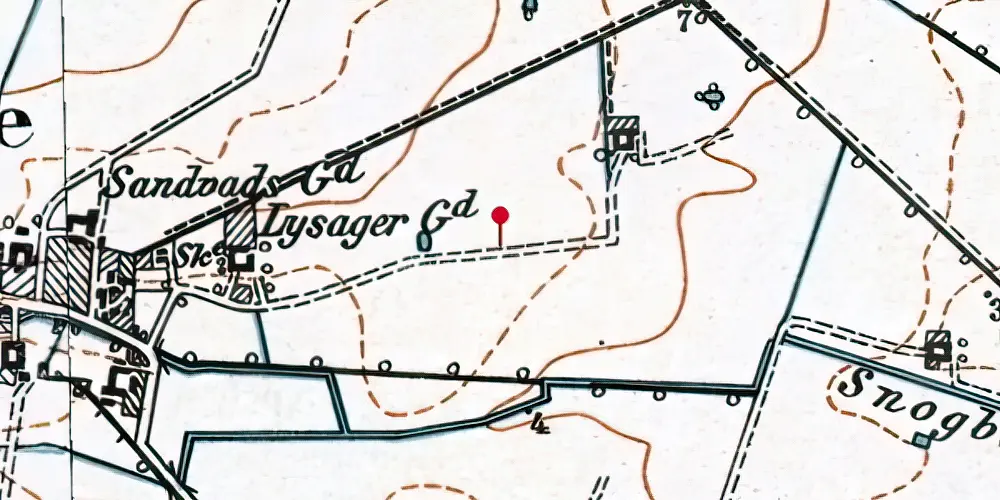 Historisk kort over Køge Nord Trinbræt Historisk kort over Køge Nord Trinbræt