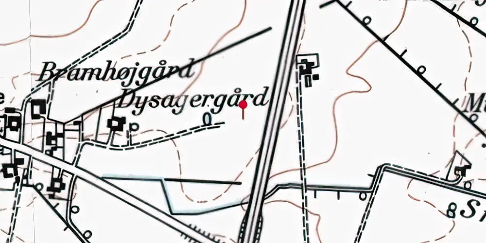 Historisk kort over Køge Nord Trinbræt Historisk kort over Køge Nord Trinbræt