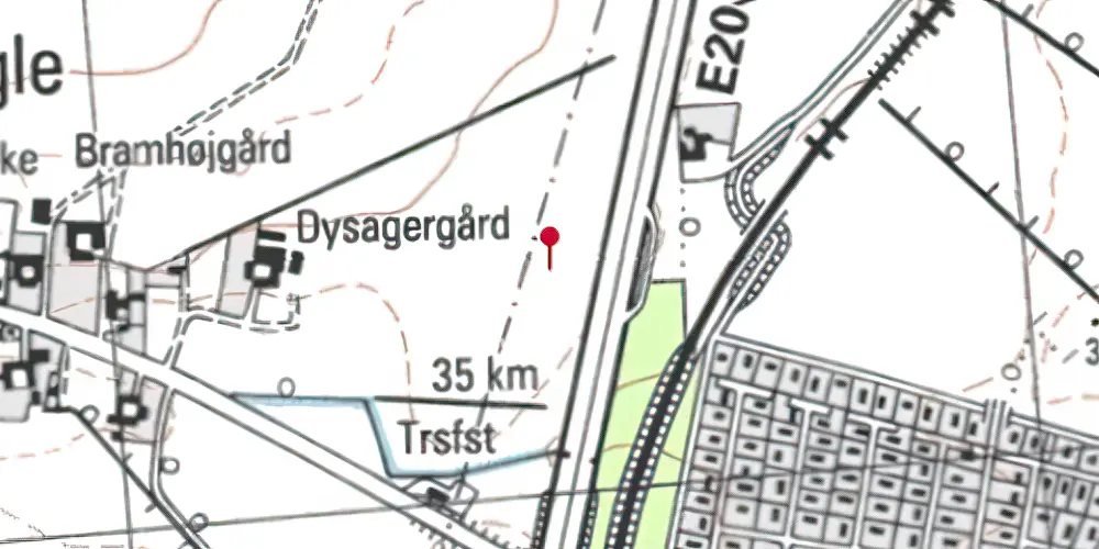 Historisk kort over Køge Nord Trinbræt Historisk kort over Køge Nord Trinbræt
