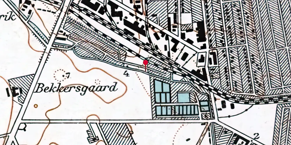 Historisk kort over København Syd Trinbræt Historisk kort over København Syd Trinbræt