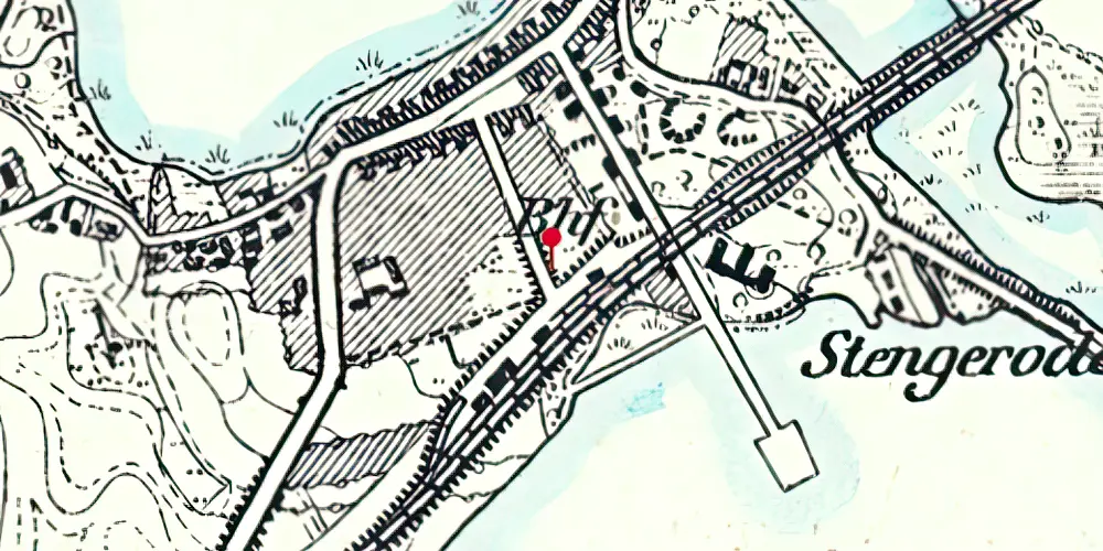 Historisk kort over Gråsten Amtsbanegård