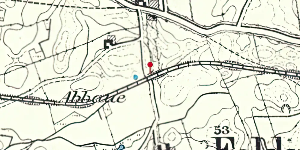 Historisk kort over Nørballe Trinbræt