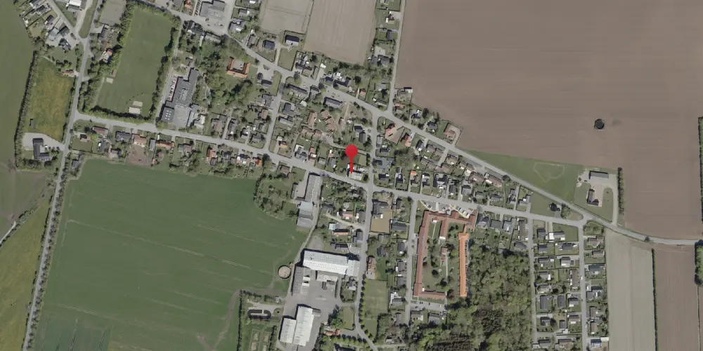 Historisk kort over Bedsted Løgum (Smalspor) Stationskro