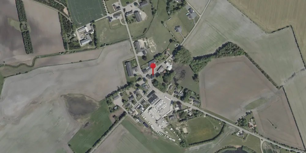 Historisk kort over Nørre-Hostrup (Smalspor) Station