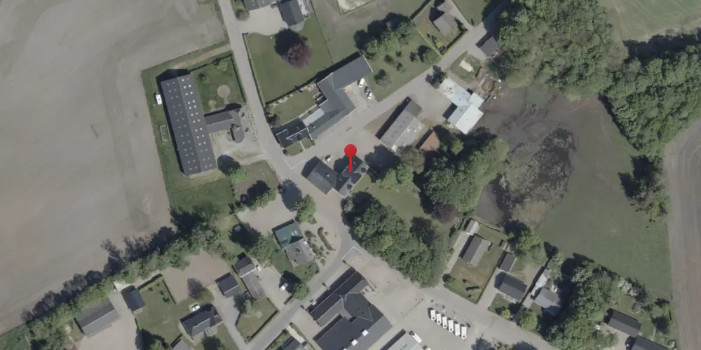 Historisk kort over Nørre-Hostrup (Smalspor) Station