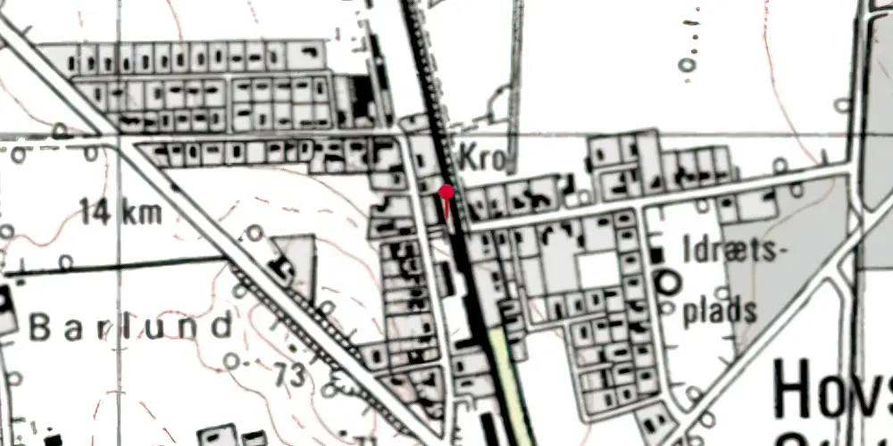 Historisk kort over Hovslund Stationsby Amtsbanegård Historisk kort over Hovslund Stationsby Amtsbanegård