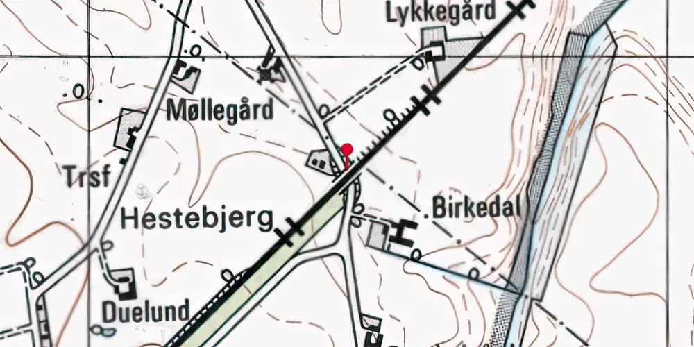 Historisk kort over Eriknauer Trinbræt