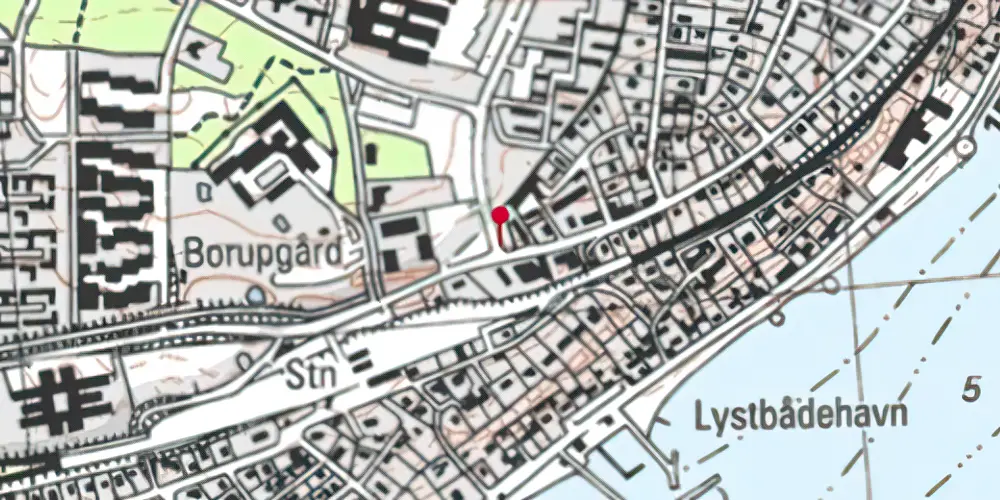 Historisk kort over Snekkersten Trinbræt [1879-1891]