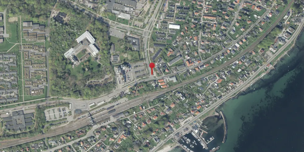 Historisk kort over Snekkersten Trinbræt [1879-1891]