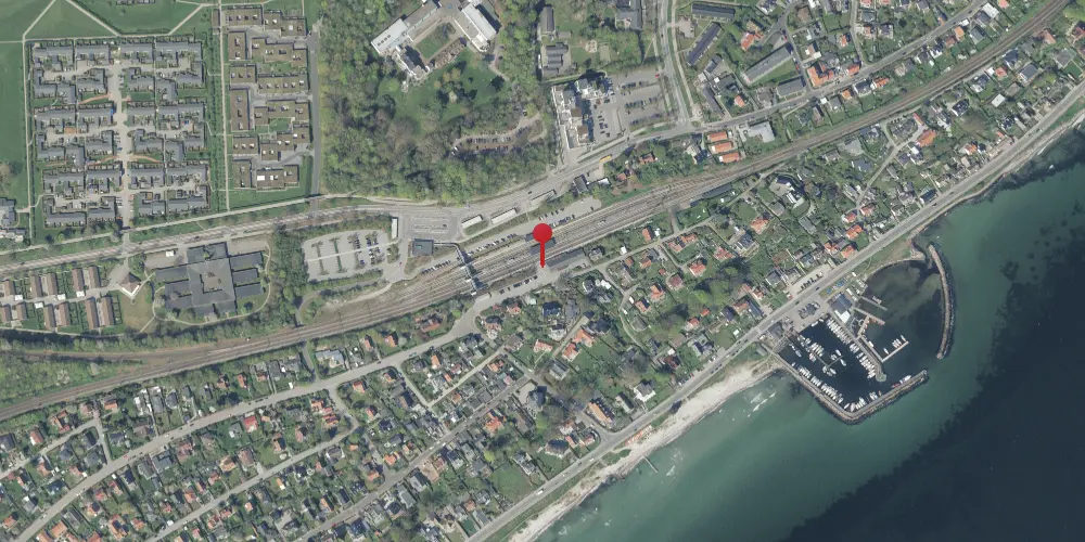 Historisk kort over Snekkersten Station [1891-1955]