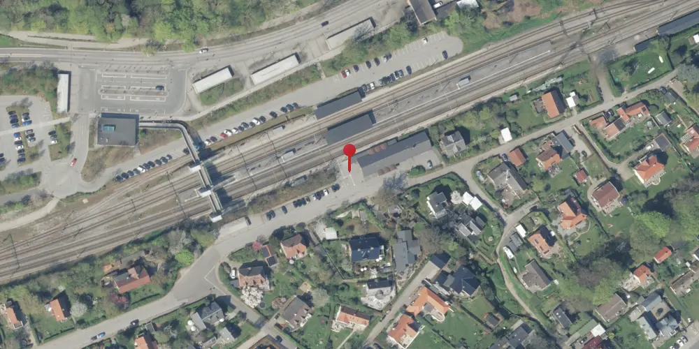 Historisk kort over Snekkersten Station [1891-1955]