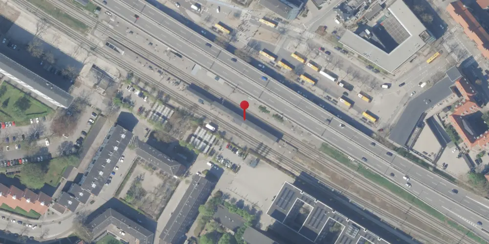 Historisk kort over Lyngby Station