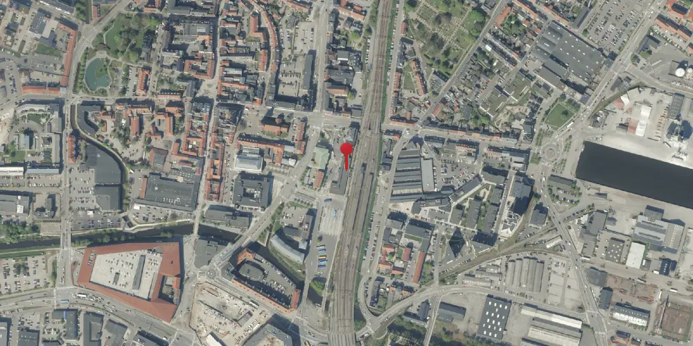 Historisk kort over Vejle Station