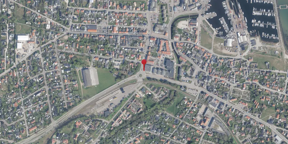 Historisk kort over Gilleleje Station [1896-1918]