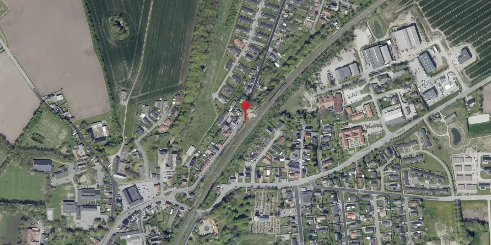 Historisk kort over Hatting Station