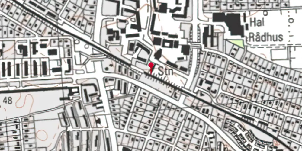 Historisk kort over Værløse S-togstrinbræt