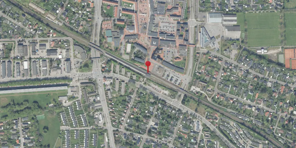 Historisk kort over Værløse S-togstrinbræt