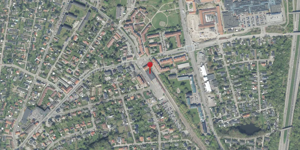 Historisk kort over Farum S-togstrinbræt