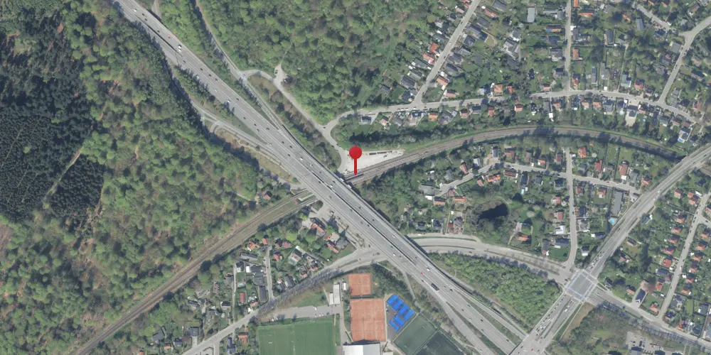 Historisk kort over Skovbrynet S-togstrinbræt